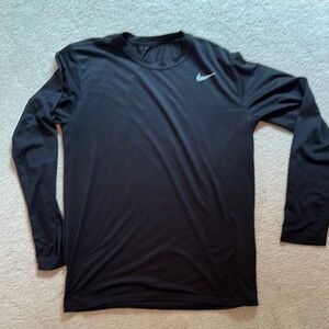 Nike Black Long Sleeve Performance Tee